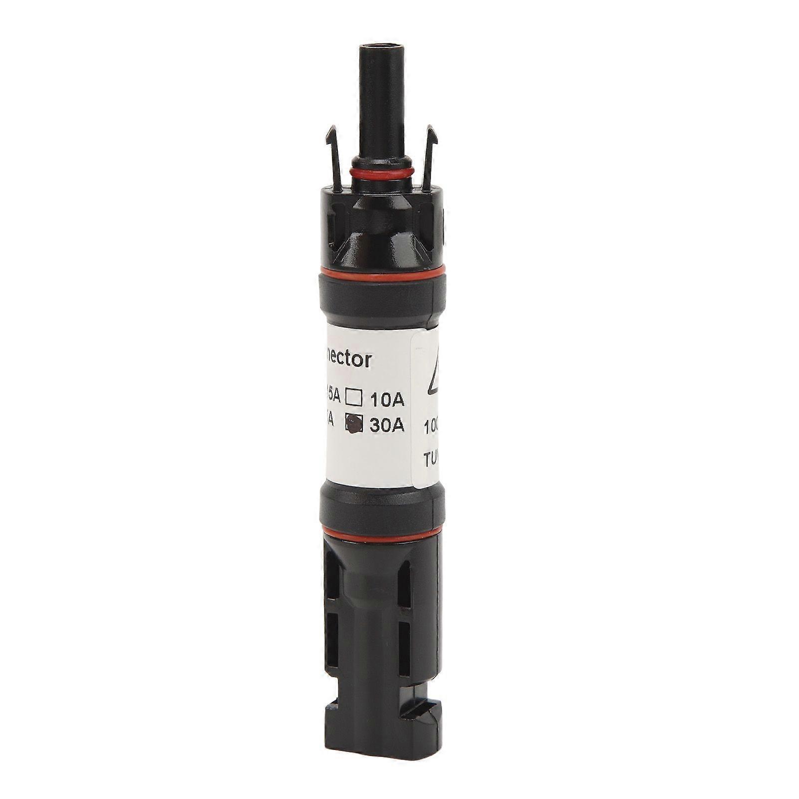 1000V 30A PV Inline Fuse Connector Solar Panel Male Female Connector with Fuse IP67 Waterproof Solar Connectors for Outdoor Use
