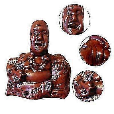 Funny Buddha Statue, Flip Design with Unexpected Backside, Decorative Figurine