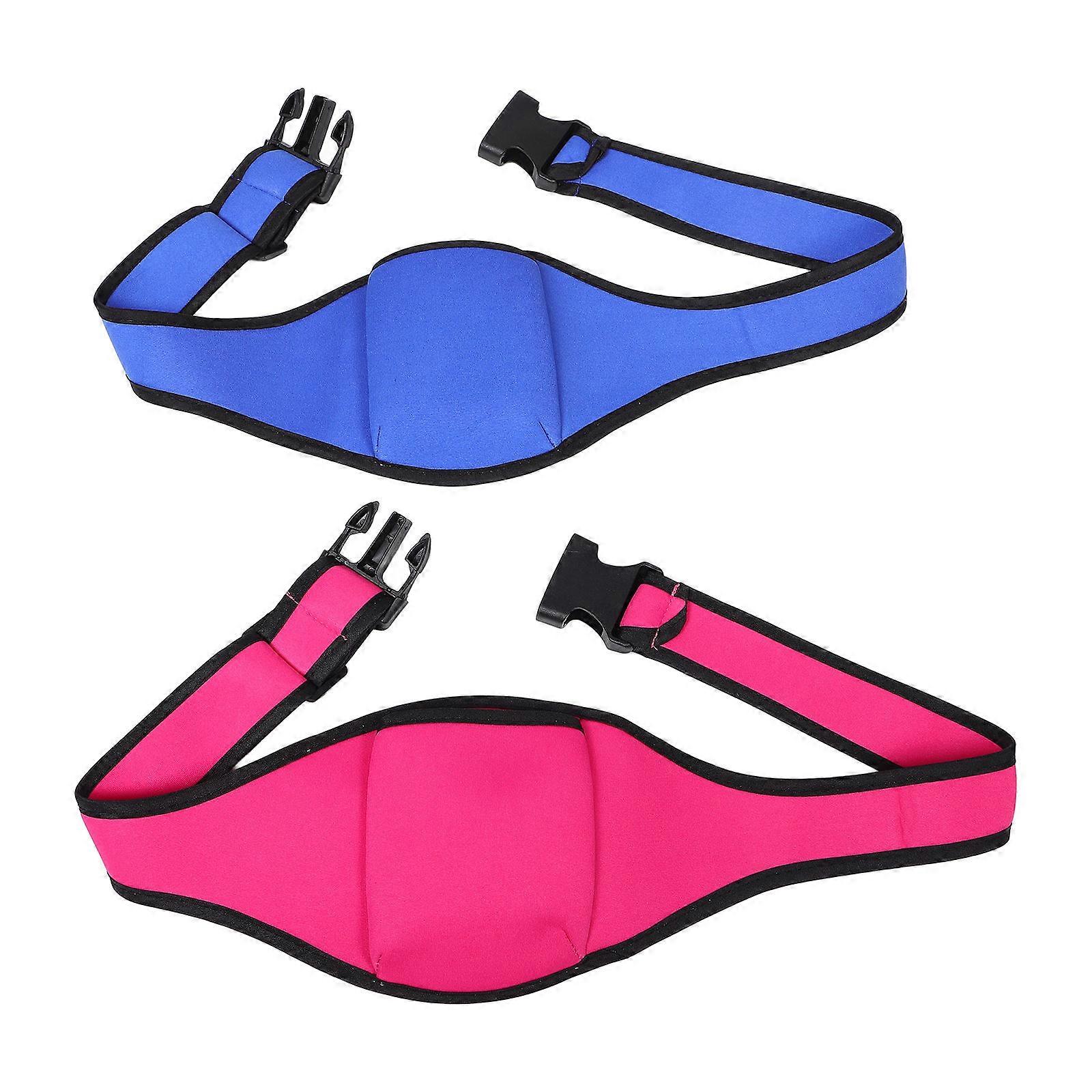 Mic Belt for Fitness Instructors Microphone Waist Bag Blue Polyester Voice Protection 2Pcs