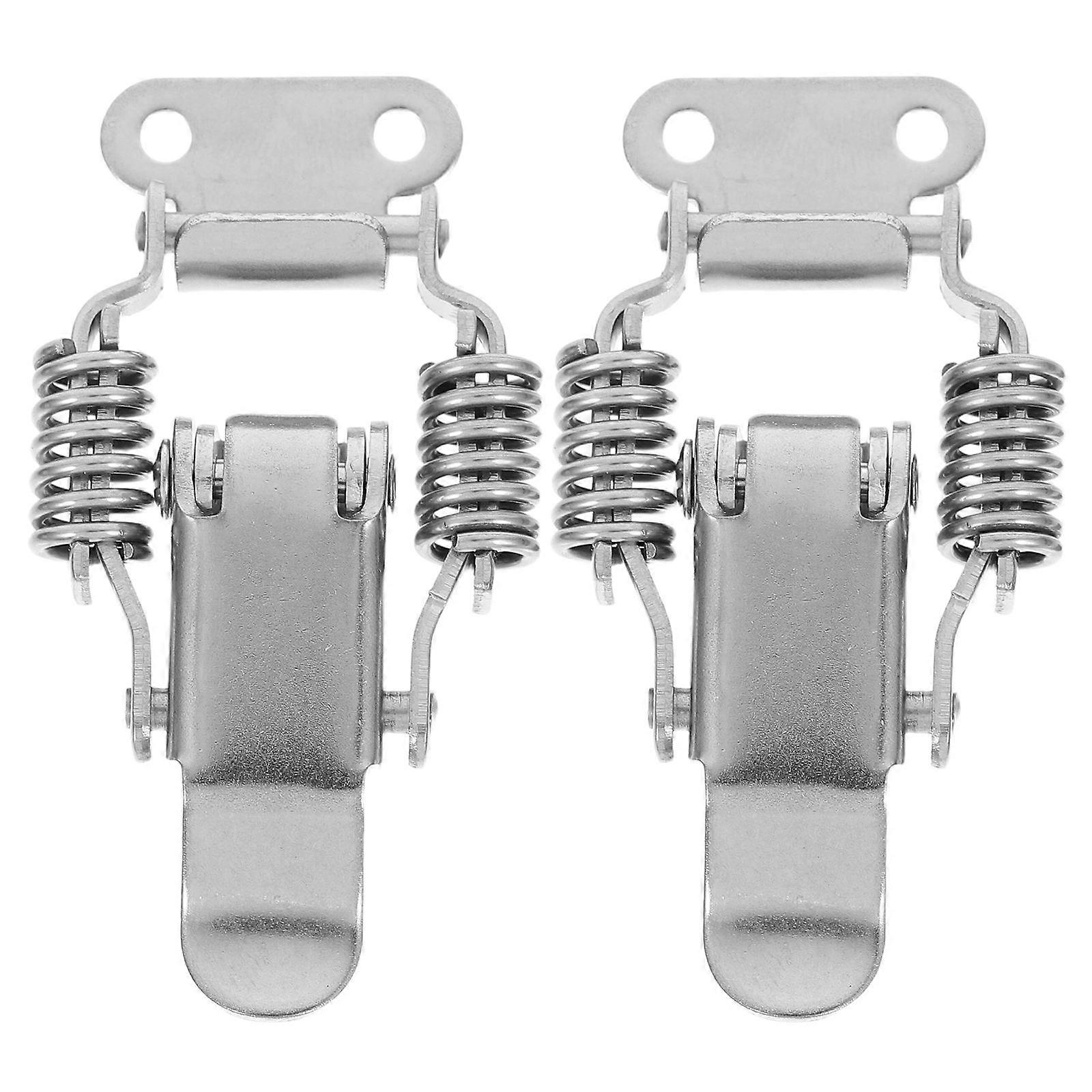 Toolbox Toggle Latches Spring Hasp Lock Stainless Steel with 2Pairs