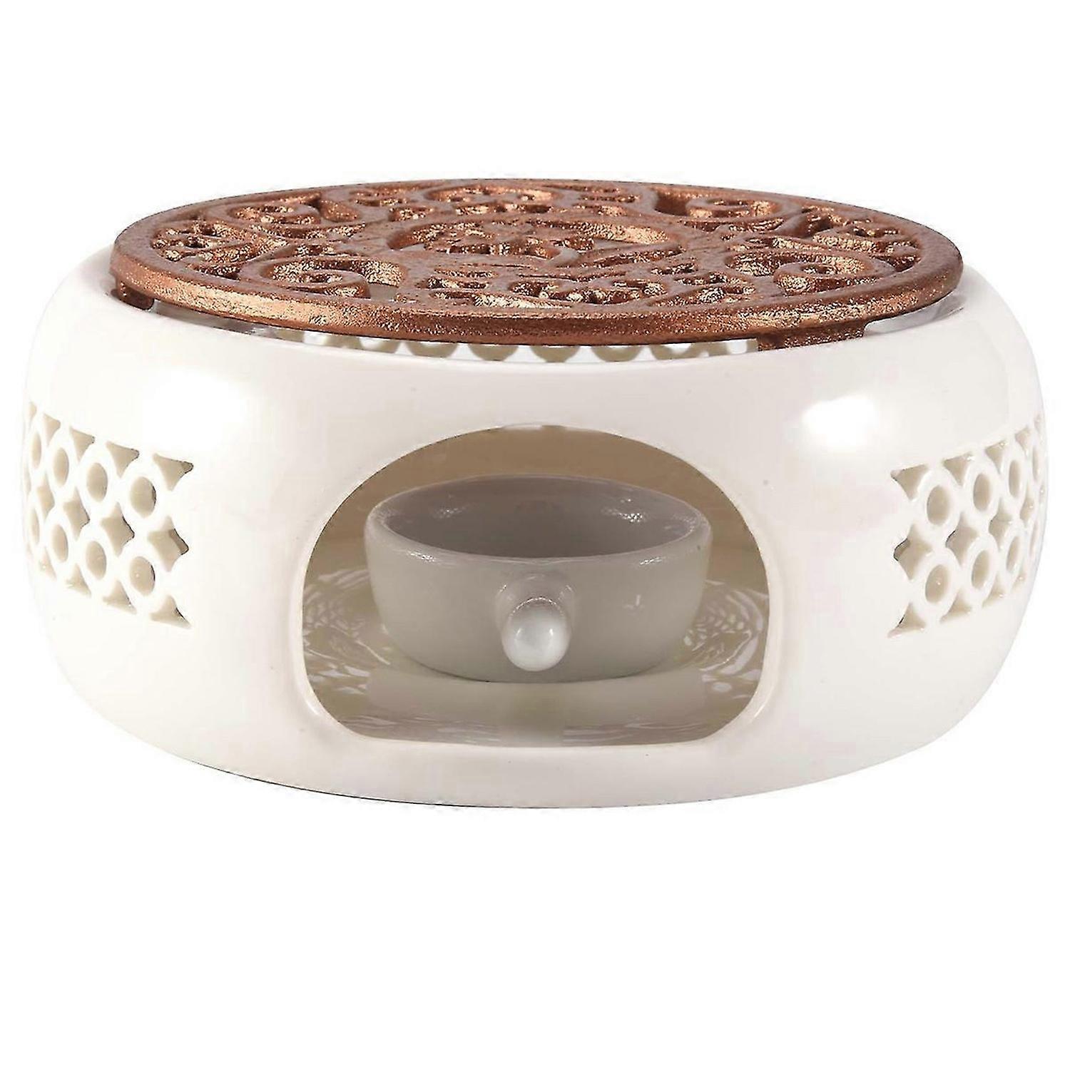 Ceramic Teapot Warmer Holder Base Candle Heating Base Holder Teaware
