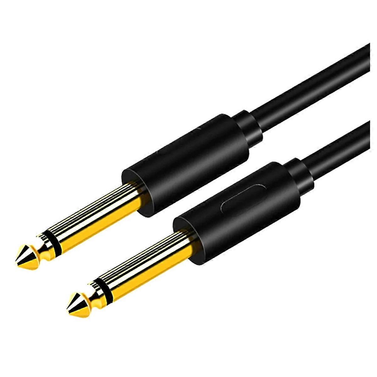 6.5mm Jack Audio Cable PVC 6.35 Jack Male to Male Aux Cable,1.5 Meter