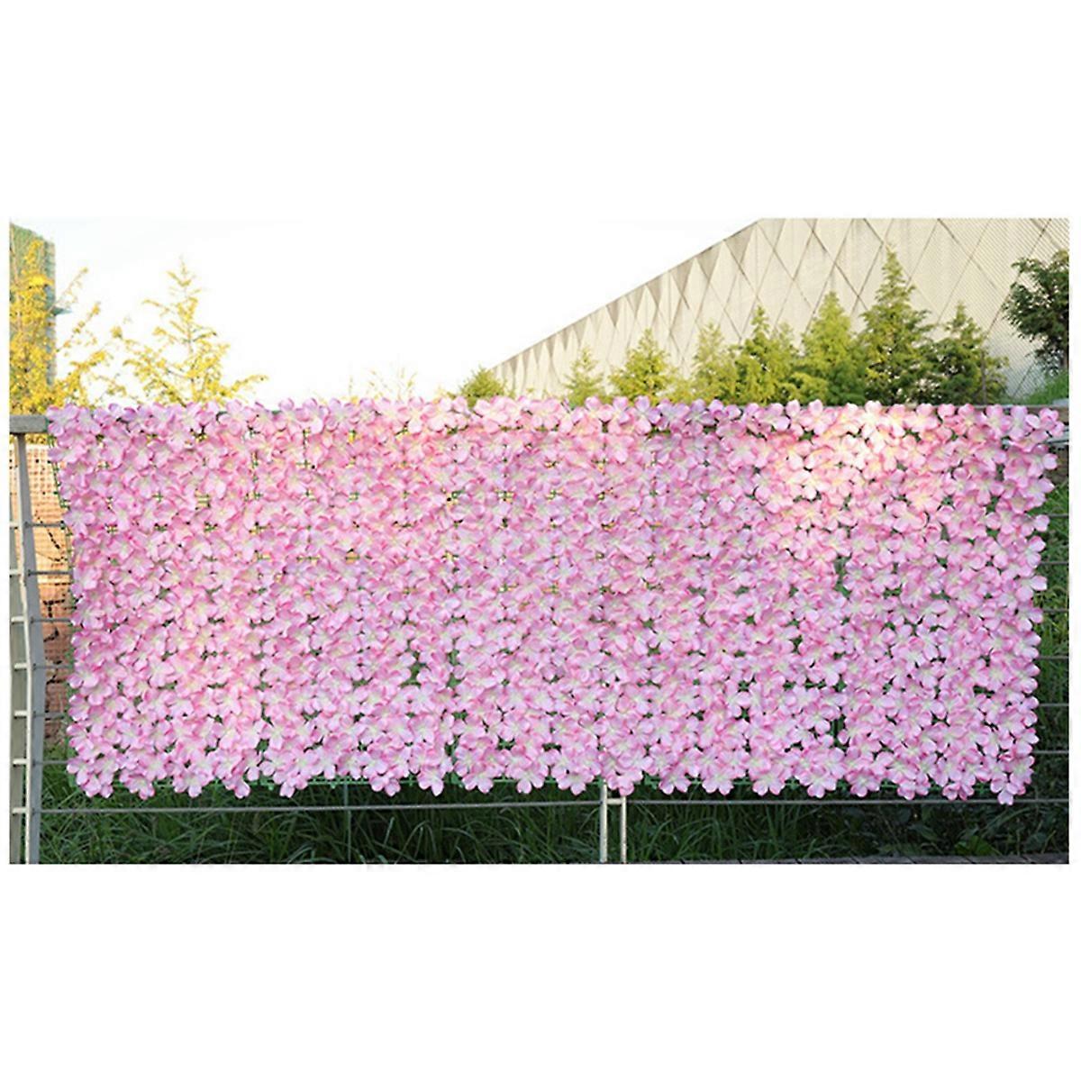 Big red hydrangea Artificial Flower Fence Waterproof Petals UV