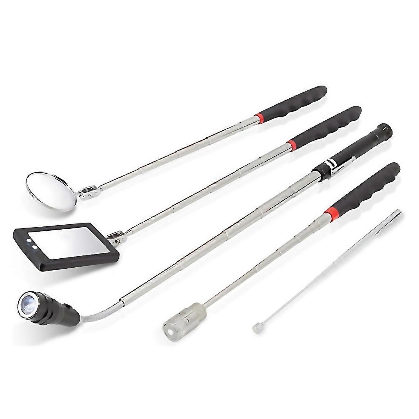 For Telescoping Magnetic Pickup Tool Setextendable Magnet Flashlight