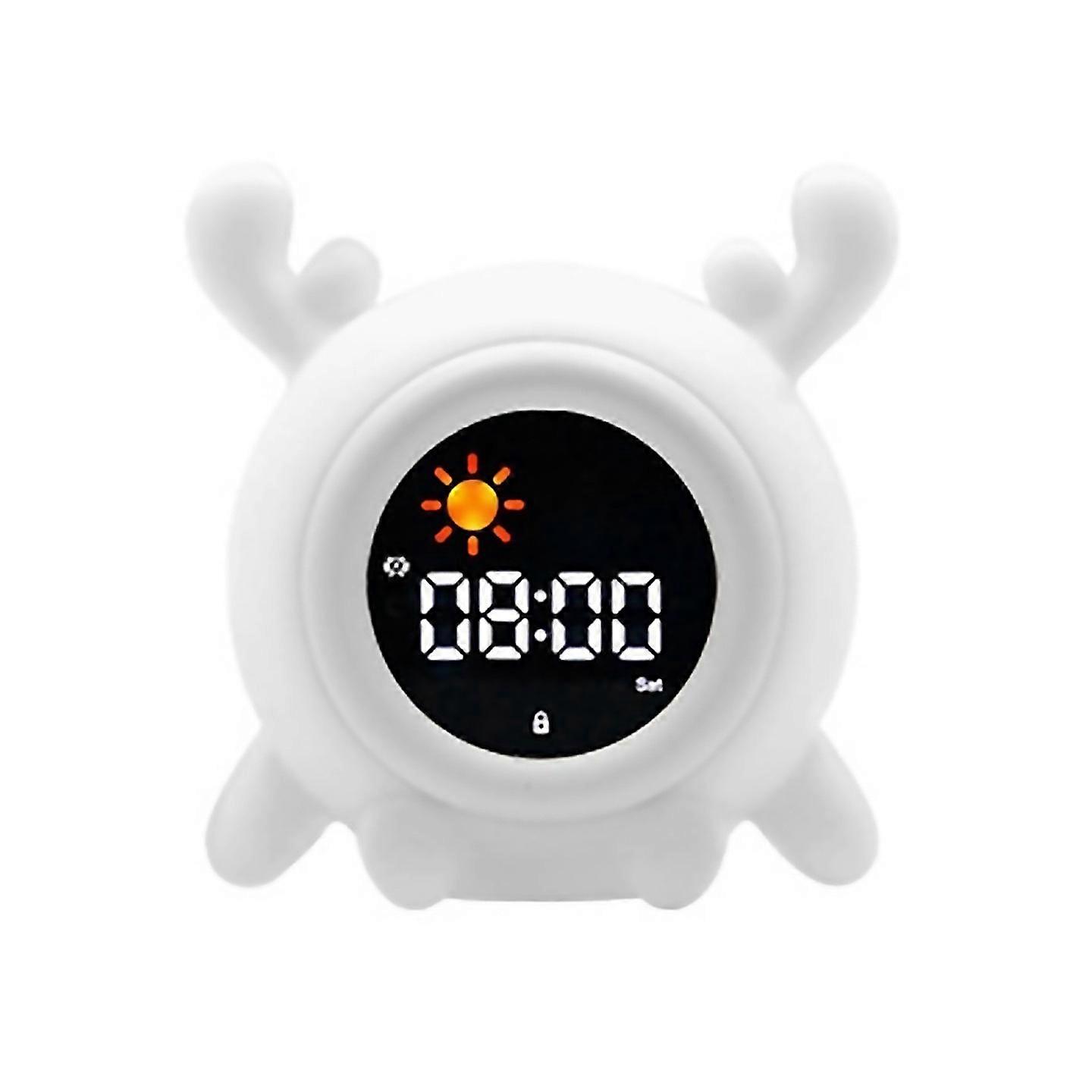 For Kids Sleep Training Alarm Clock With Night Light Timer And Memory