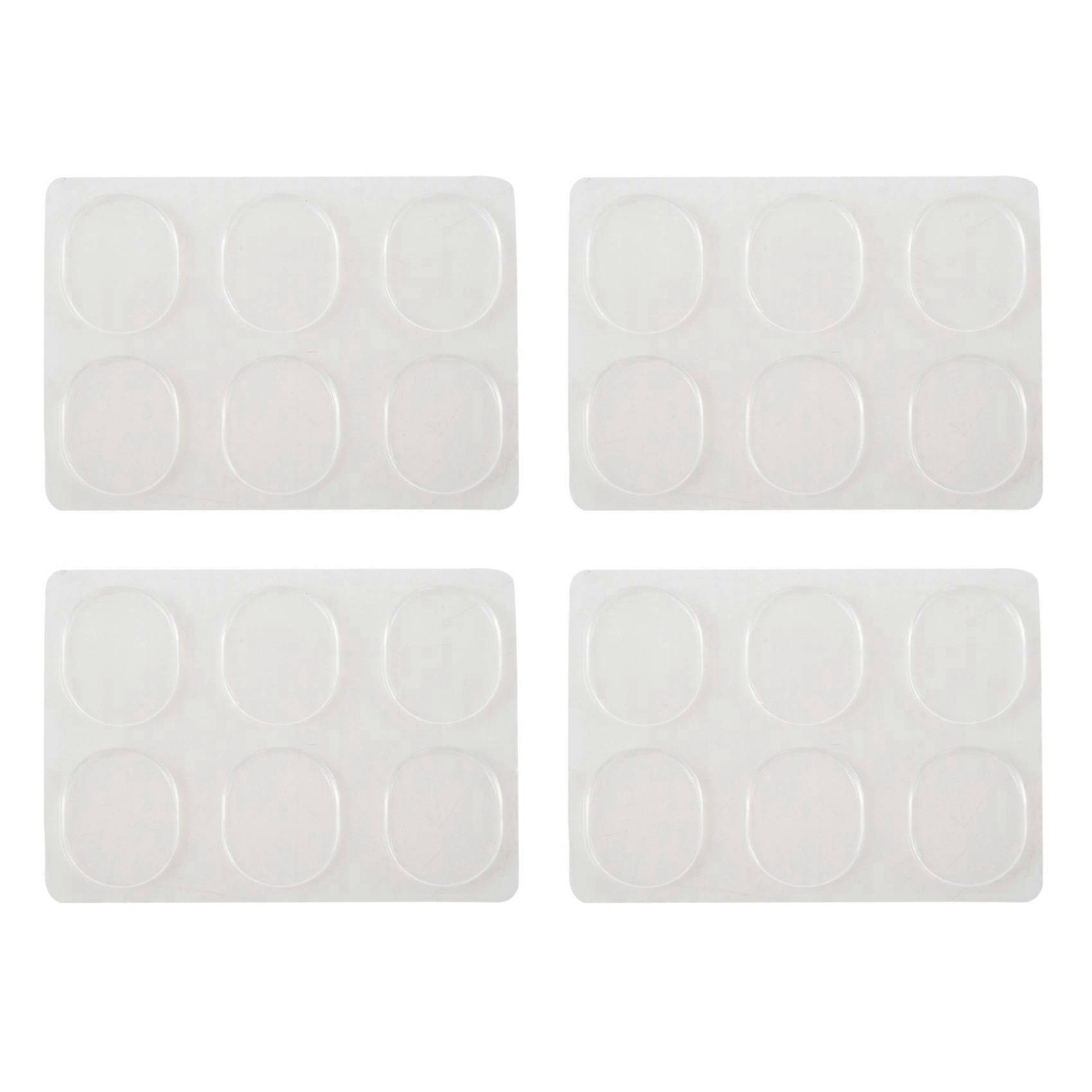 6pcs/set Snare Drum Mute Pad Drum Damper Gel Pads Snare Drum Muffler Mute Transparent Percussion Ins