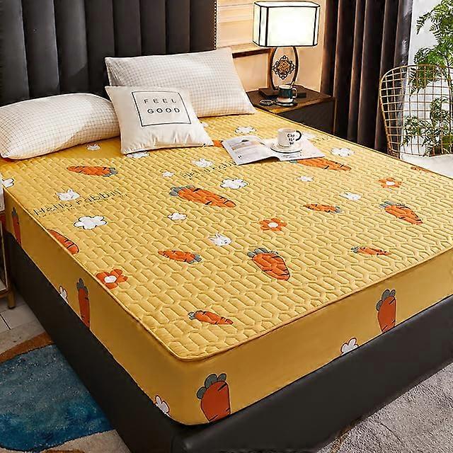 Waterproof Thicken Mattress Pad Protector Adjustable Fitted Sheets AntiBacterial Bed Cover 150x200 160x200 180x200 Ref: 9433