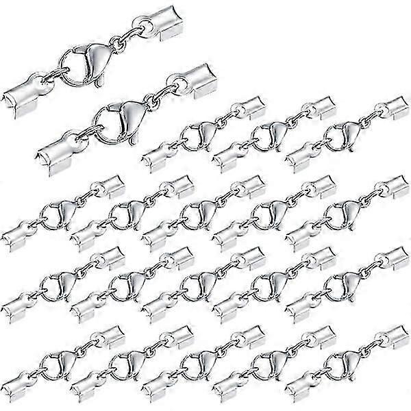 Lobster Clasp Locks, Cord End Clasp, Fastening Clip for Bracelet, Necklace, Earrings - 20 pcs
