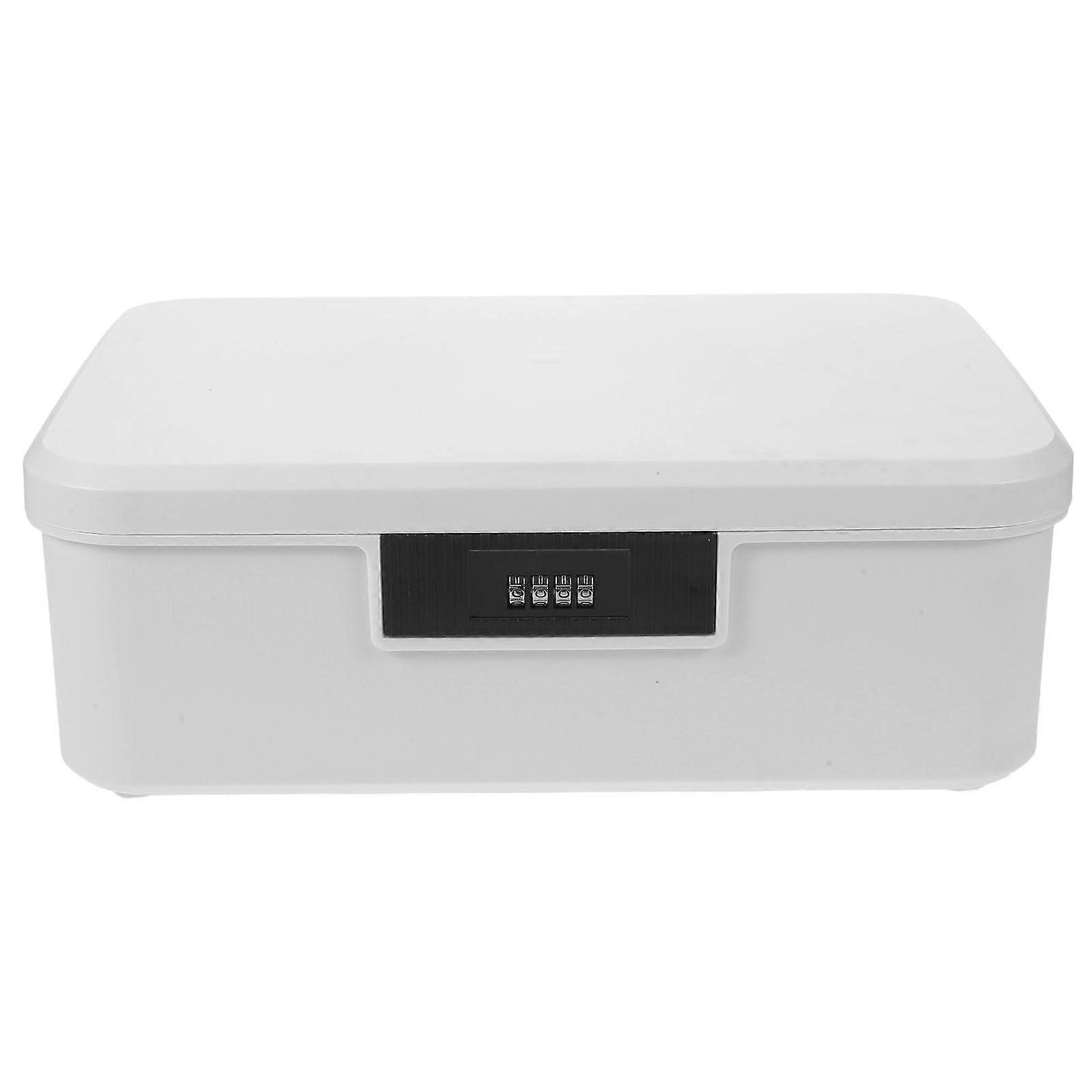 Lockable Storage Container: 16L Portable Lock Box With Password Lock - Multi-Functional Storage Container For Money Jewelry And Personal Items