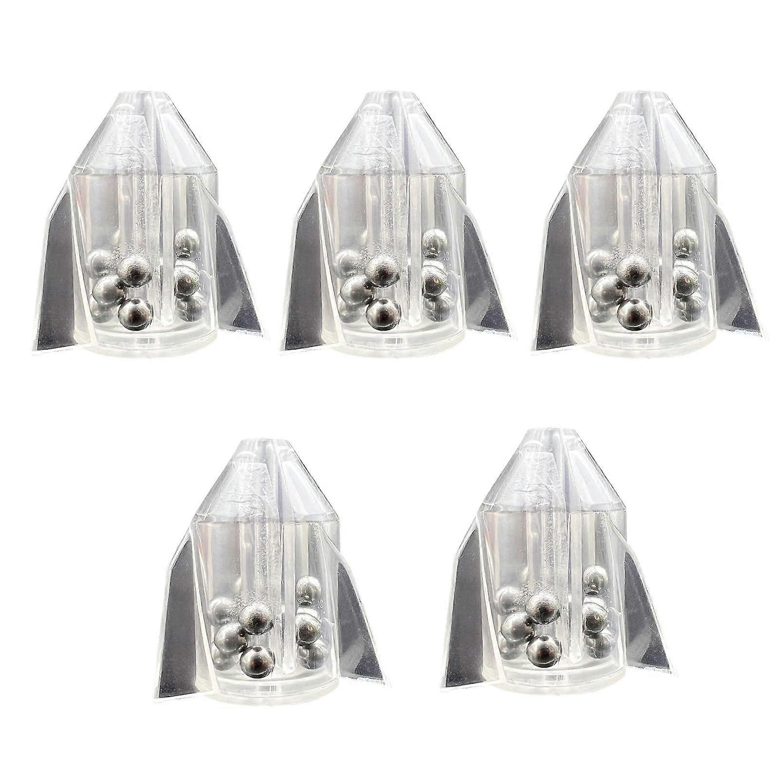 Fishing Line Rattles 5Pack Ringing Beads Attractor For Outdoor Fishing Compatible With Most Fishing Lines Multifunctional