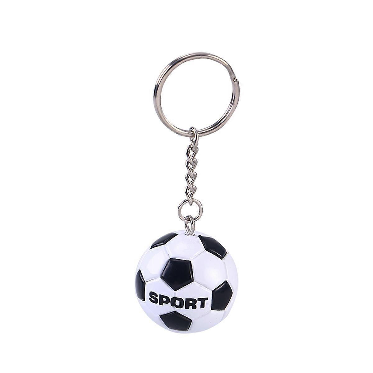 Football Keyring Pendant for Key Holding Durable Black Decoration