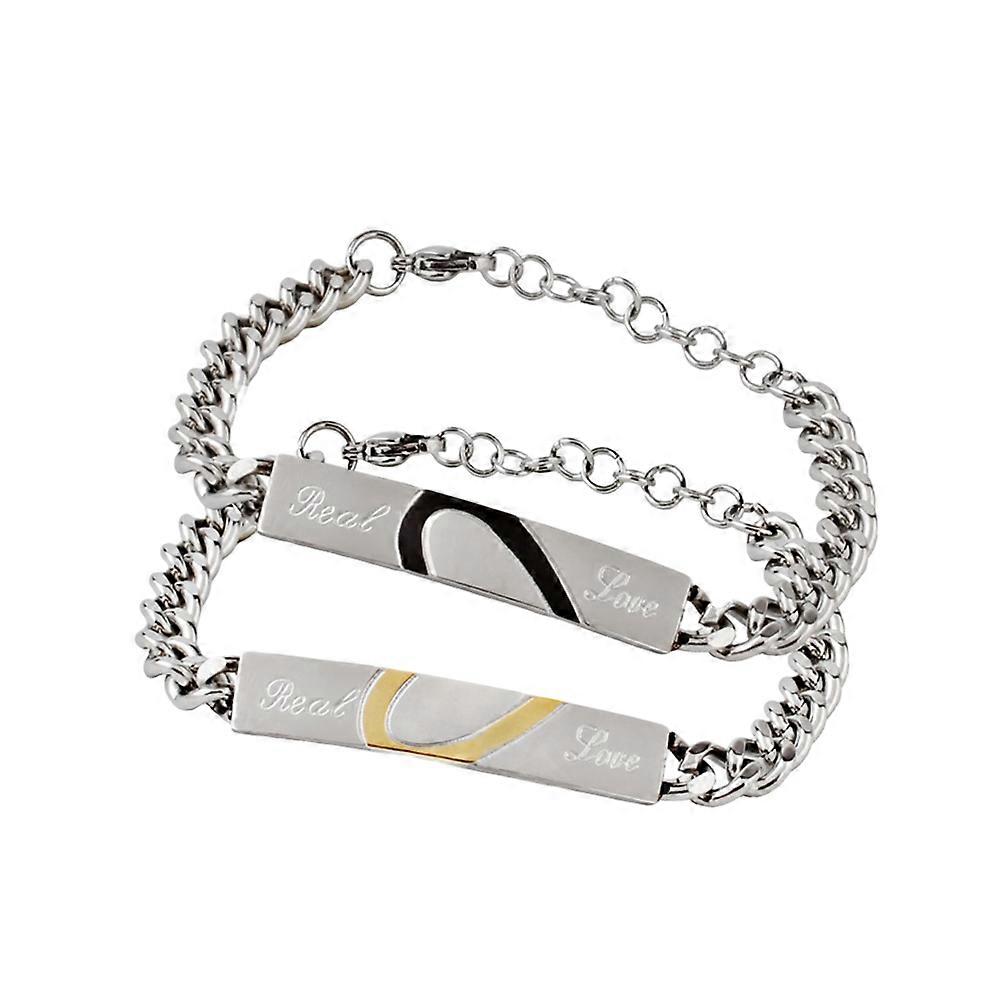 Adjustable Wrist Chain Bracelet For Couples In Perfect For Special Occasions With Express Love Feature 2Pcs