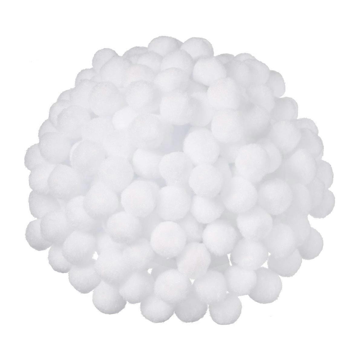 Plush Ball Playthings for DIY Manual Creativity 1000Pcs White Pompoms