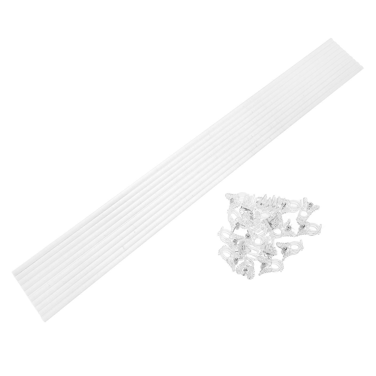 Plant Support Clips Branch Orchid Stakes 4 Sets Acrylic Trellis For Gardeners Support Growth 10 Clips