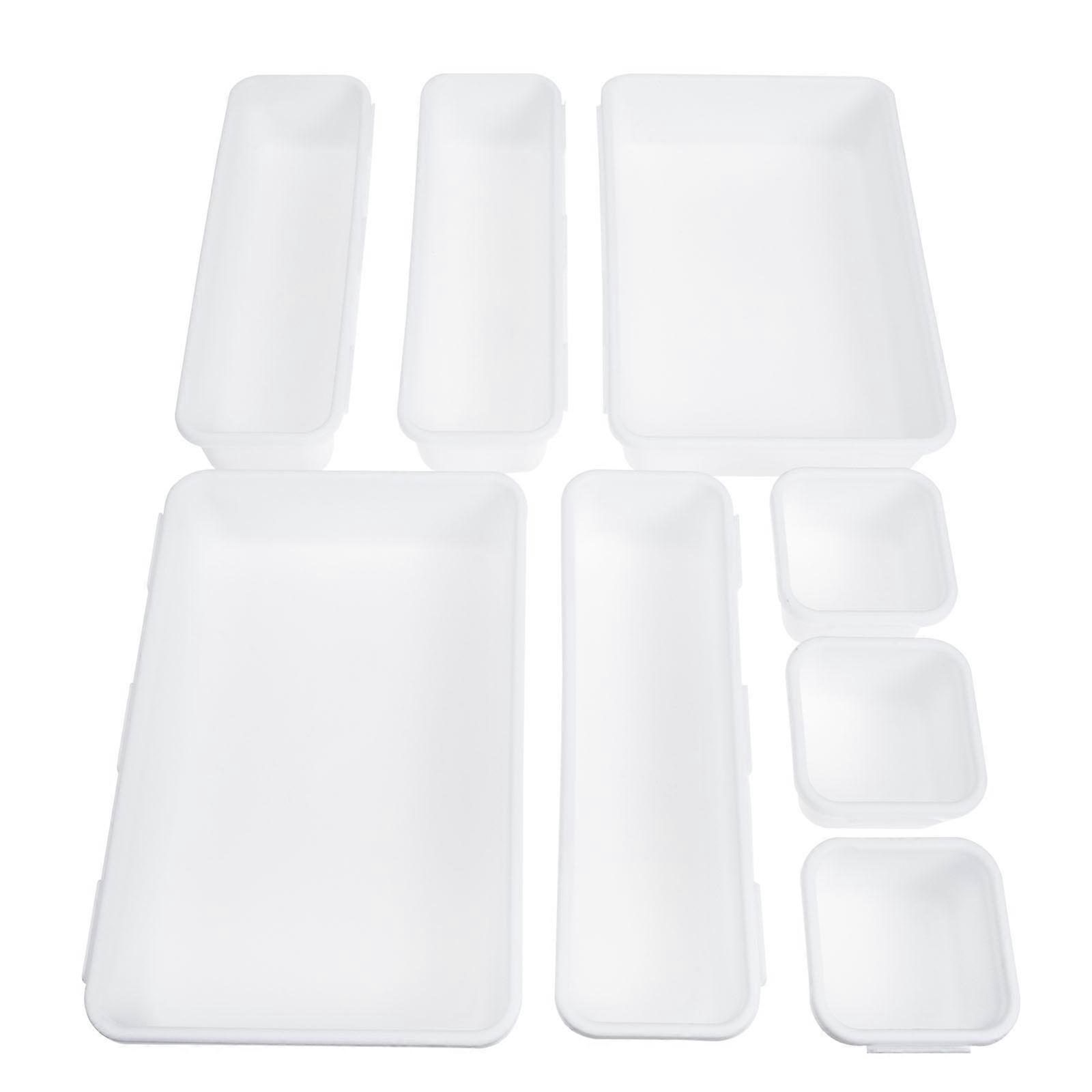 Desk Drawer Box For Office Supplies Square Storage 7.5x7.5x4.5cm Layout 1 Set