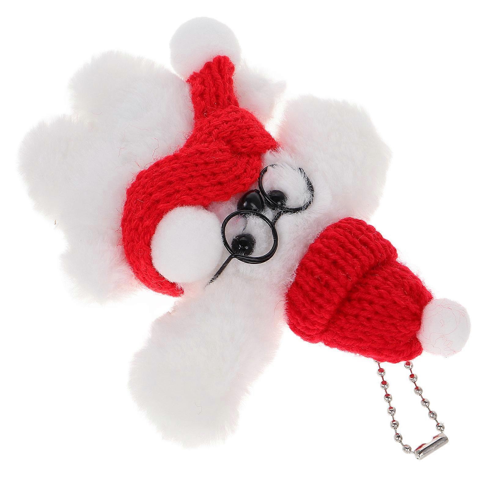 Cute Irregular Plush Dog Doll Pendant Featuring Workmanship For Men And Women Perfect For Christmas And Other Occasions 3Pcs