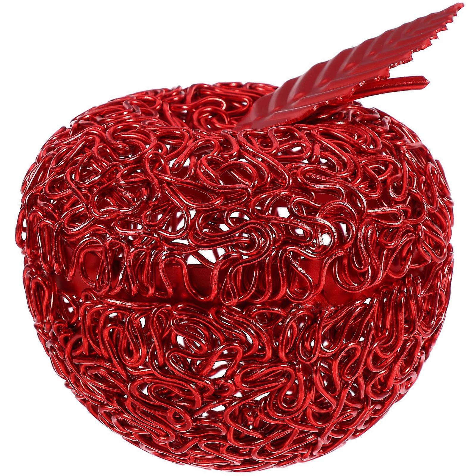 Christmas Candy Container 2Pcs Apple Shaped Favor Box Suitable For Families Weddings Special Occasions Durable Design