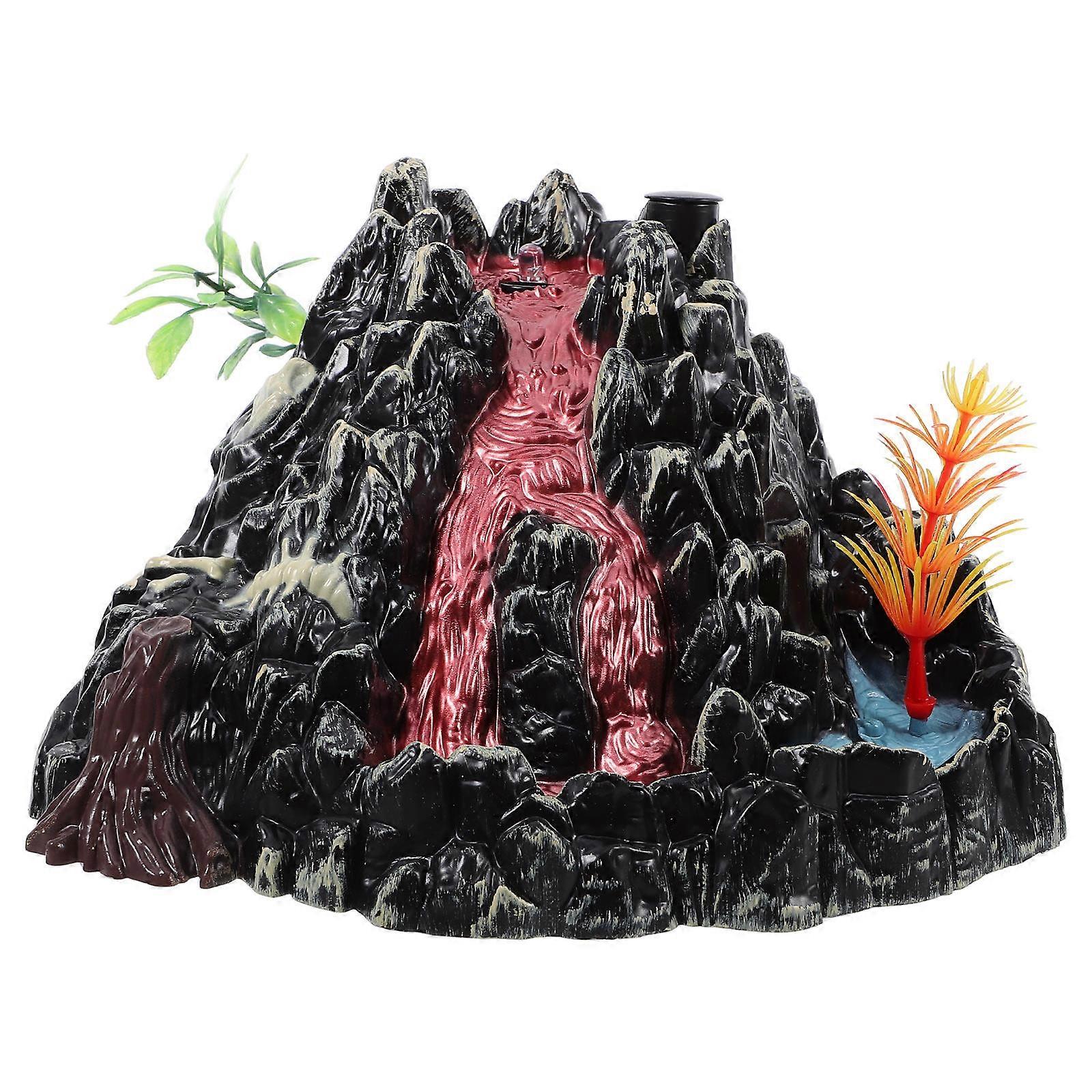 Plastic Electric Volcano with Mist Function for 2Pcs Simulation Model