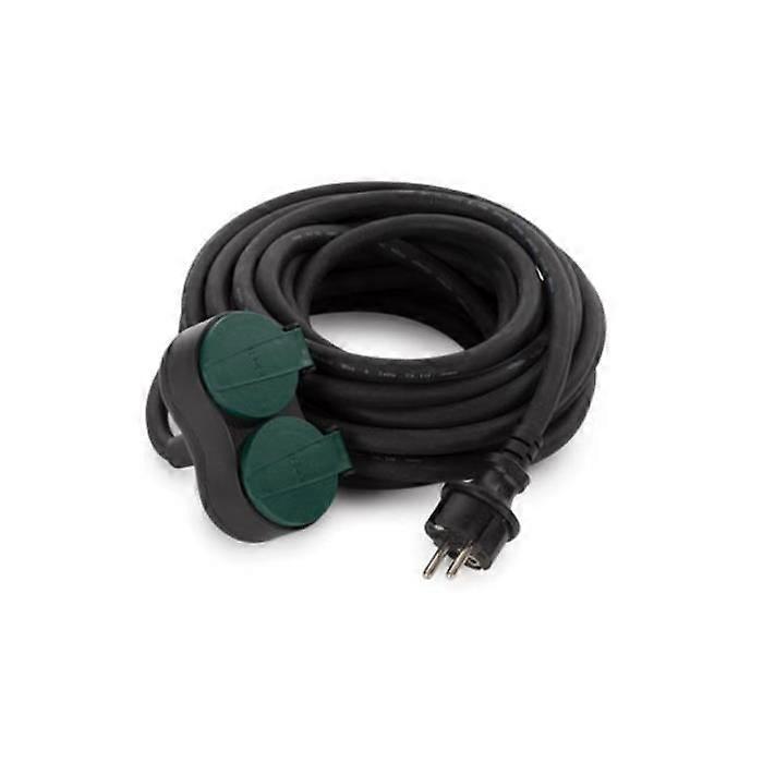 Electrical Extension Cord - PEREL - 10 m - 2 Outlets - Outdoor Use - PVC