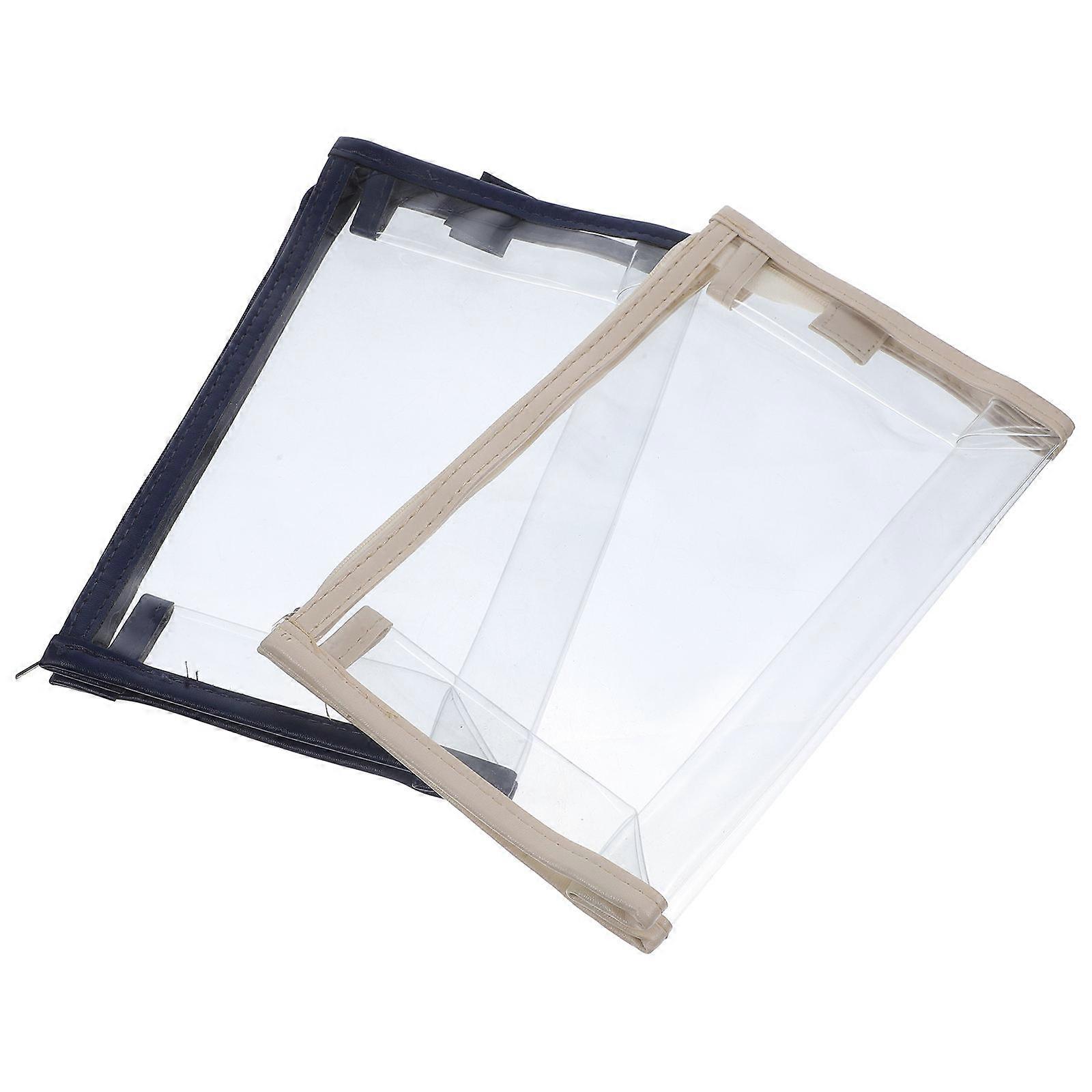 Pencil Bag Anti-Scratch Pen Case for Storage 6Pcs PVC Clear Pencil Case