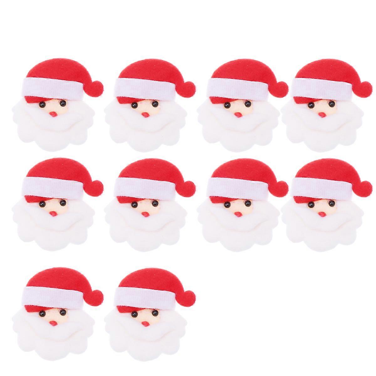 Christmas Applique Santa Clause Cloth Paste for 30Pcs Decorative Use