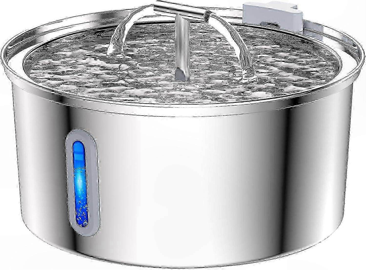 108oz LED Pet Water Fountain for Cats, Automatic Dispenser with Light