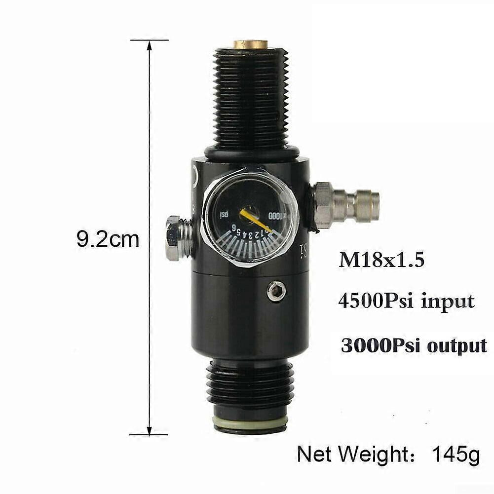 PCP Air Tank Valve Regulator 4500Psi HPA Output 3000Psi Thread M18x1.5