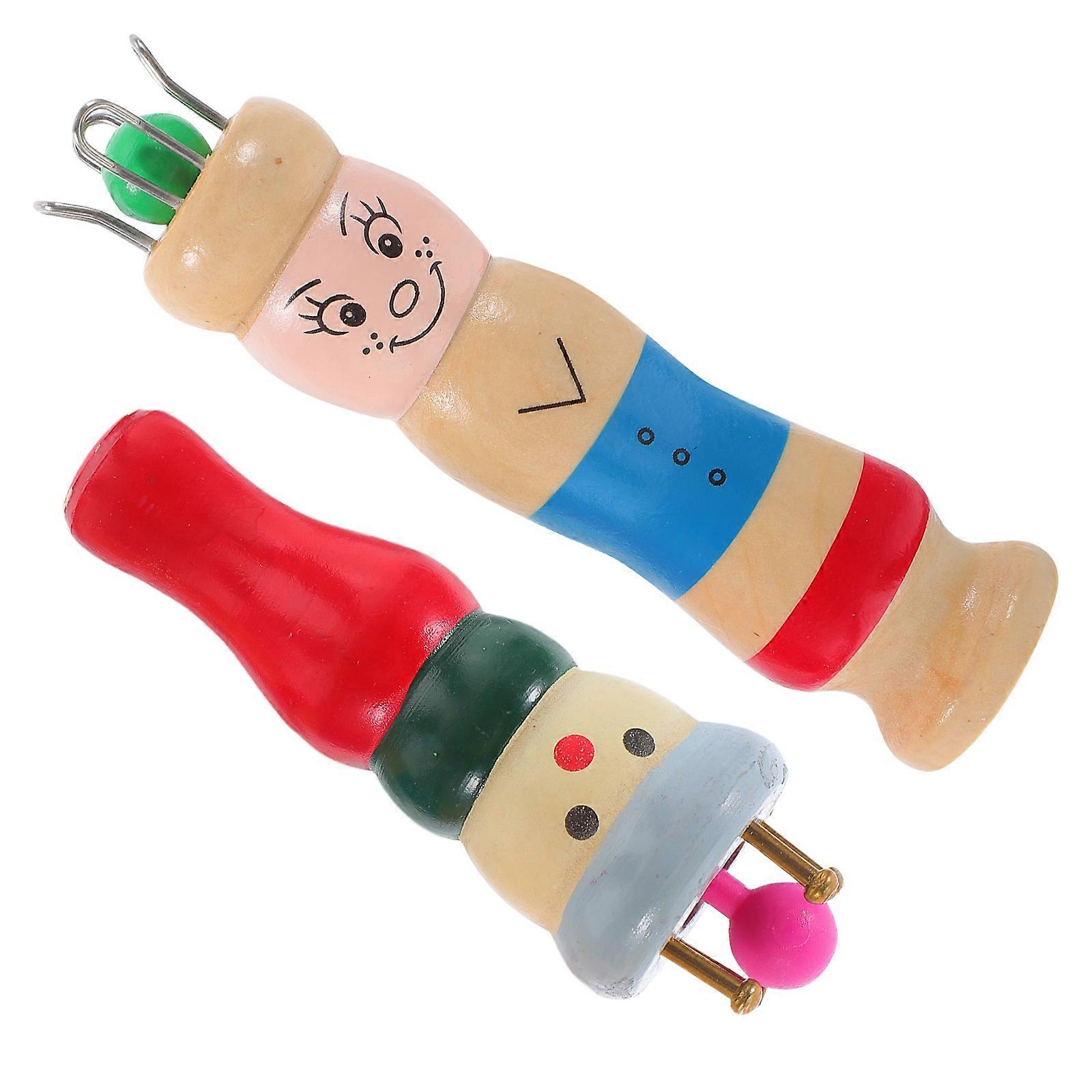 Wood Yarn Winder DIY Bracelet Knitting Tool for Beginners 4Sets