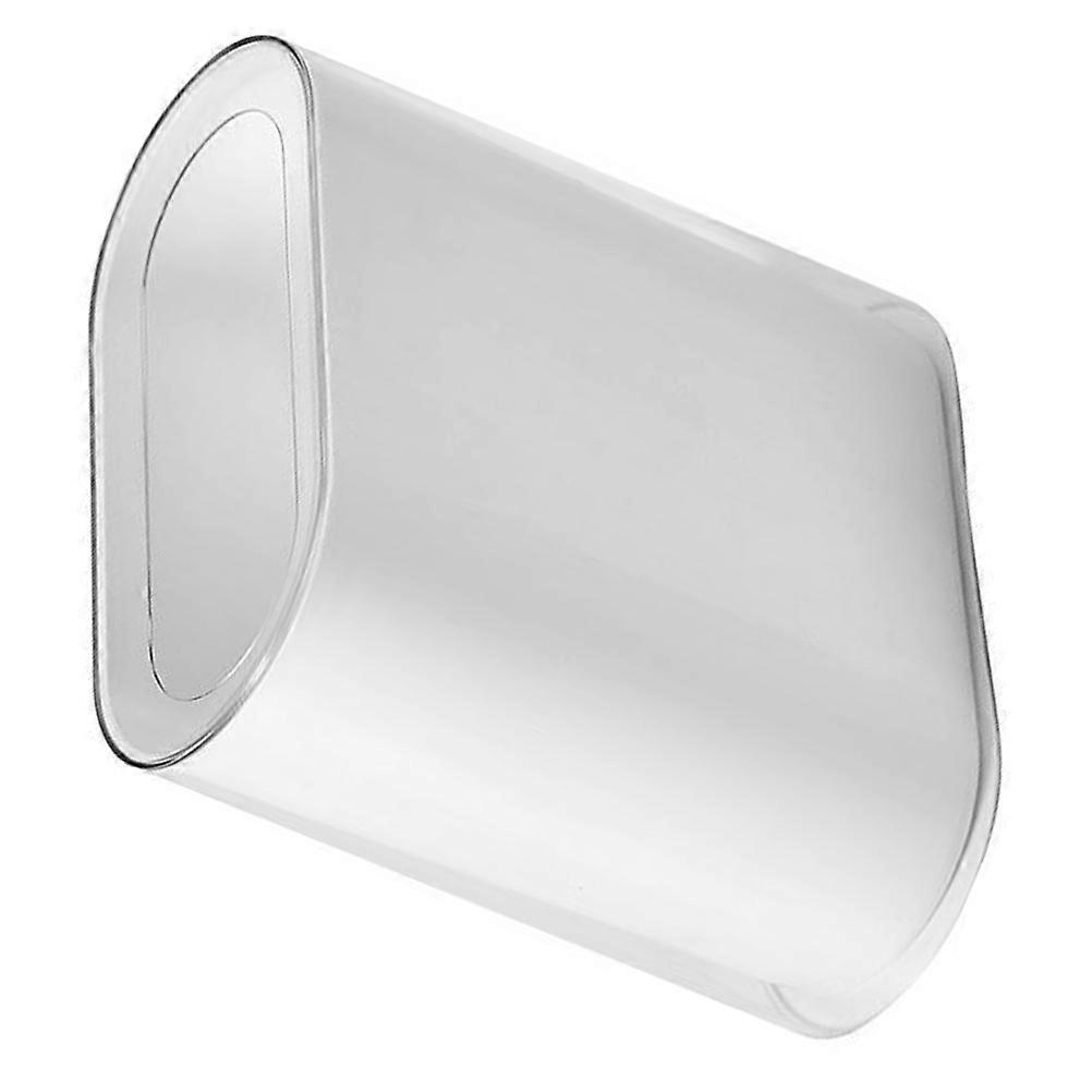 Bathroom Slim Trash Can Plastic Garbage Can for Storage in White