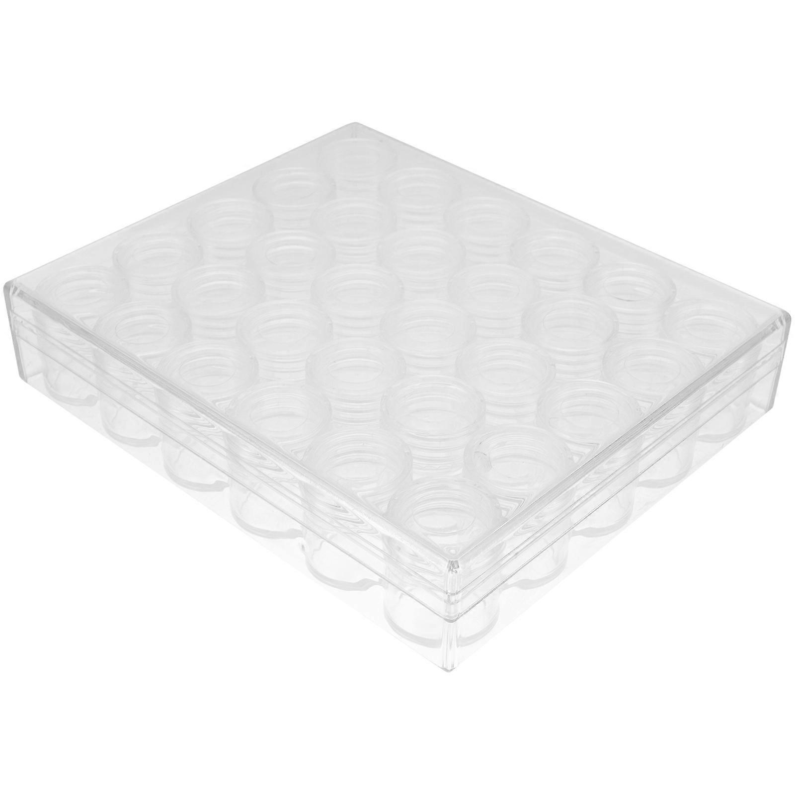 Transparent Nail Accessories Container for Jewelry Storage with 30 Grids