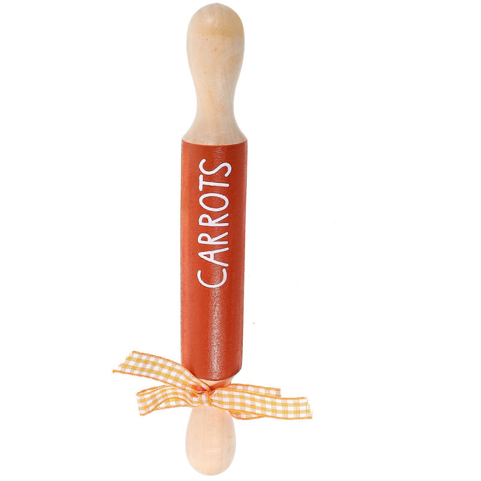 Farmhouse Tiered Tray Decor Easter Mini Rolling Pin for Spring 3Pcs