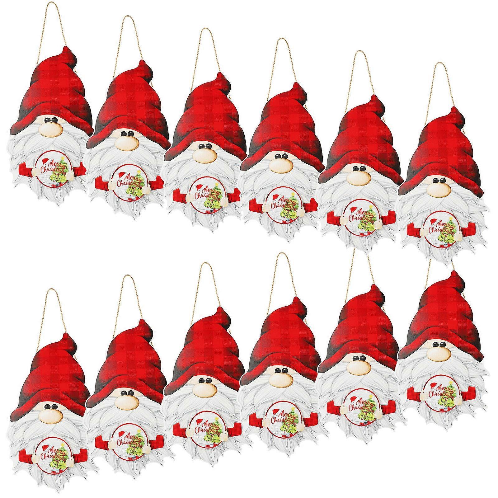 Home Door Decor Wooden Gnome Plate for Replaceable Pattern