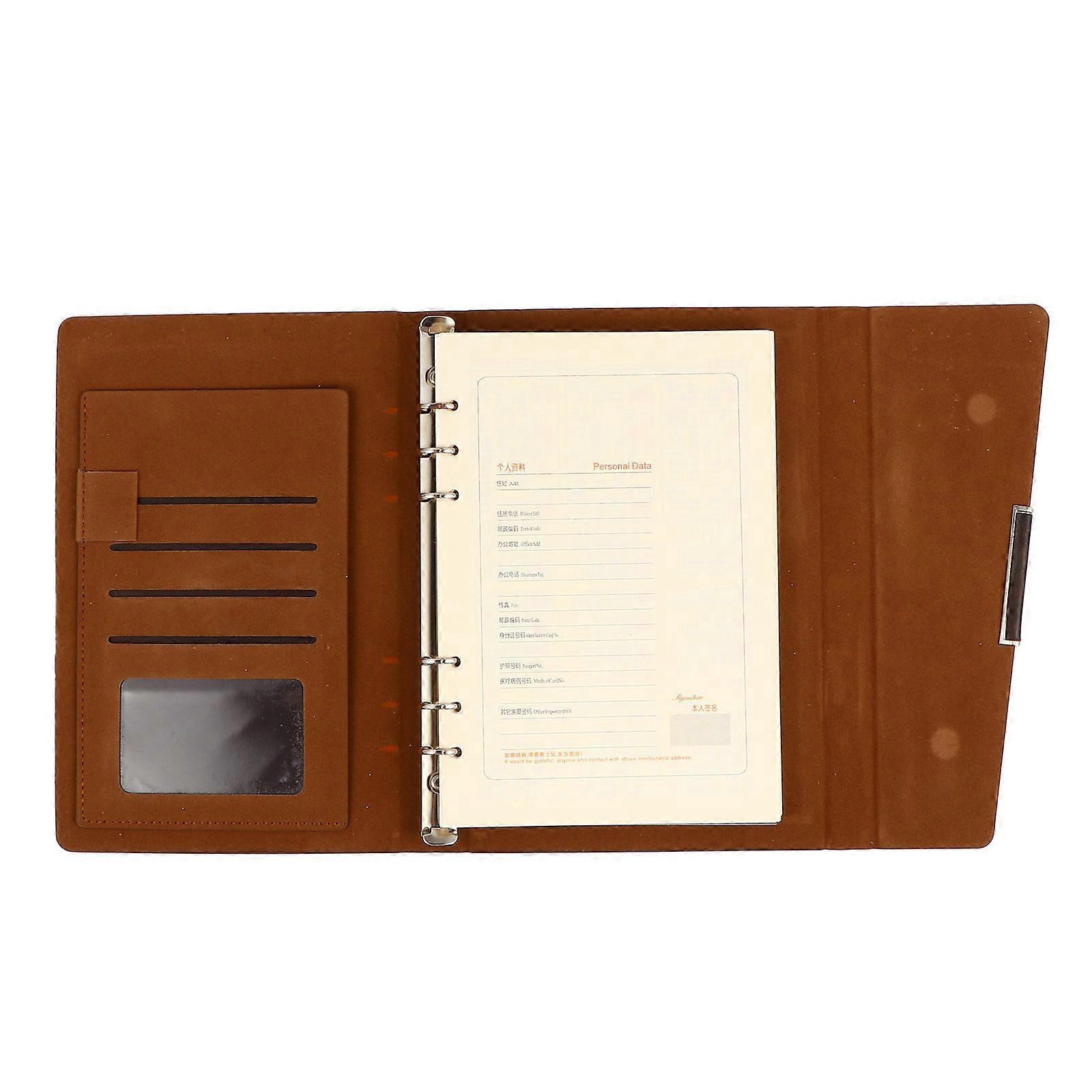 Daily Planning Notepad Schedule Handbook Office Notebook Coffee 23.5X17cm -Fold Note-Taking 1Pcs