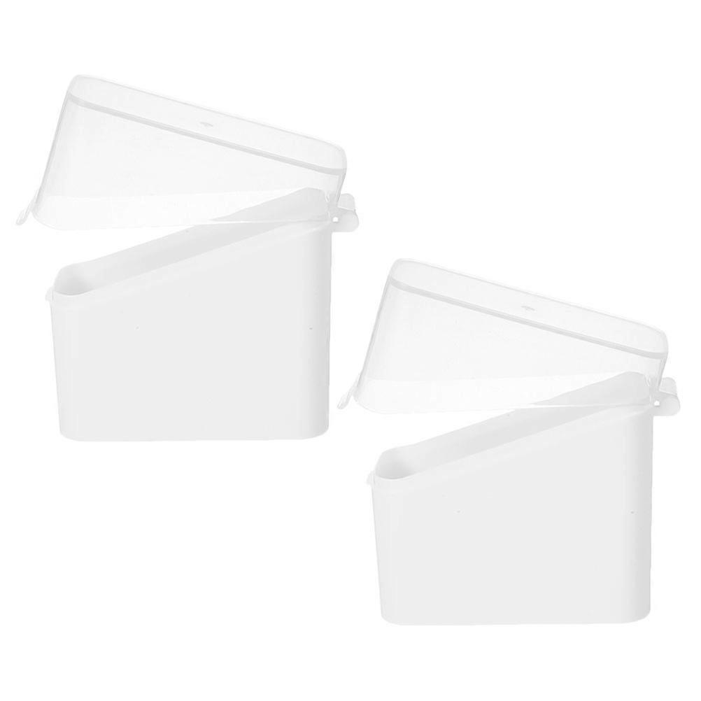 Butter Cheese Cases Refrigerator Organization Modern Design Stackable 2Pcs