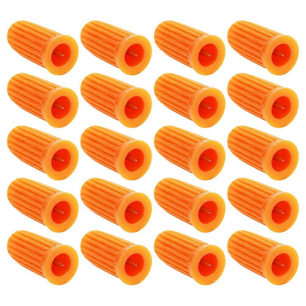 Eyelash Glue Bottle Needle Caps 20Pcs Ideal For Women And Professionals In Small Size 1.5x0.6cm For Anti-blocking Function