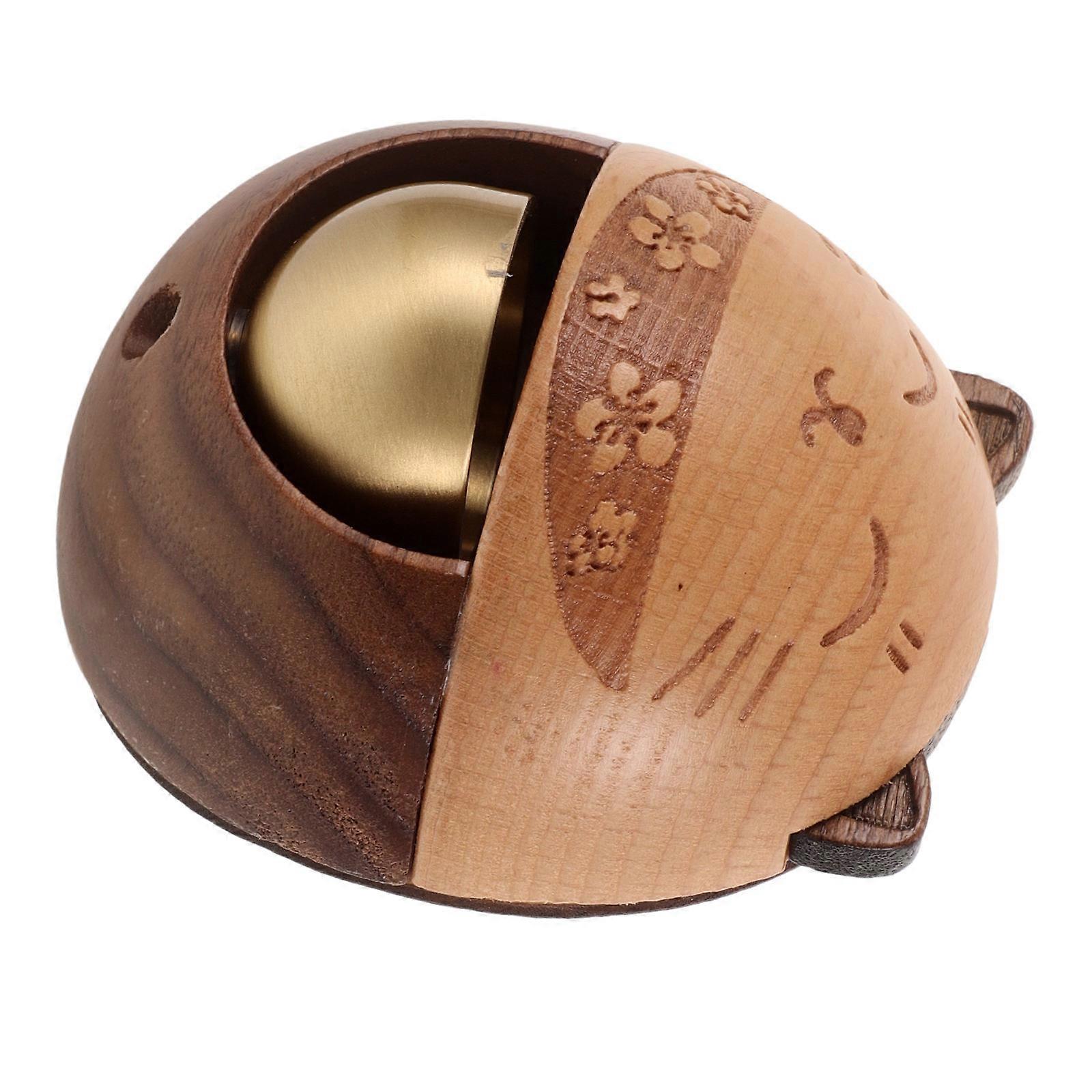 Door Bell Ornament for Homeowners Cat Shape Security Alert Multi Color 1Pack