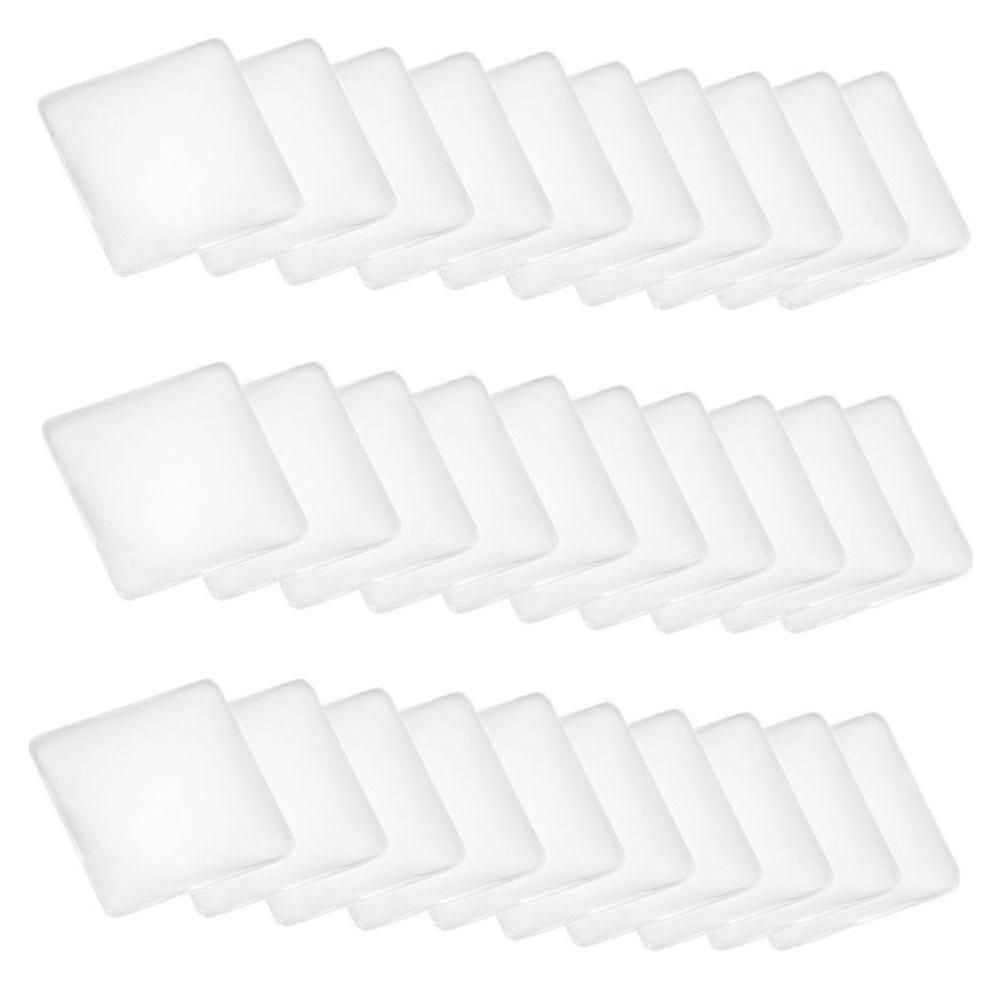 Transparent Square Glass Cabochons Gemstone Patch for Decoration 300Pcs