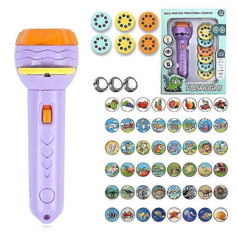 Minglan Children's Early Education Projector Story Machine Bedtime Toy Flashlight Toy