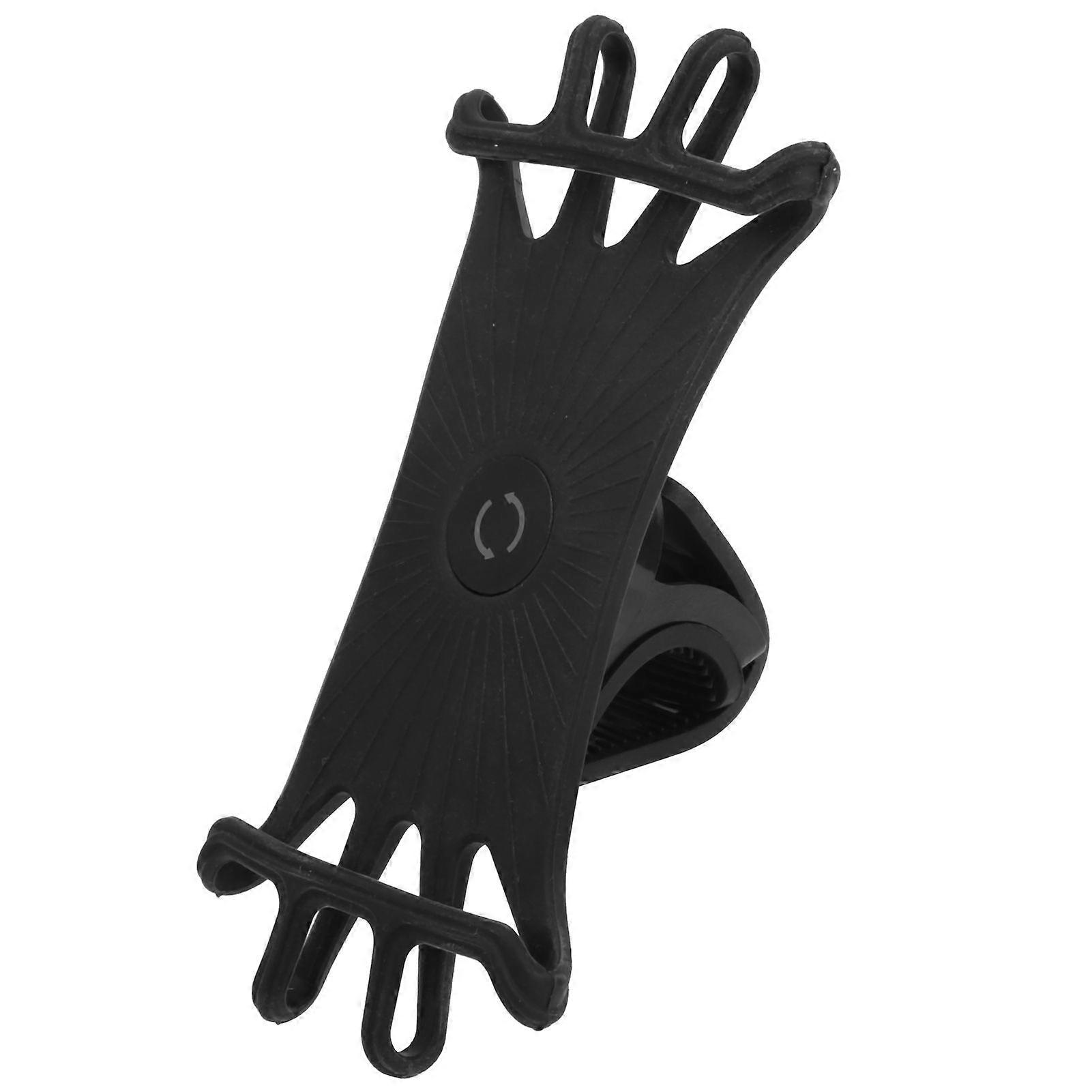 Universal Bicycle Phone Holder Stand Stretchable Silicone Strap 360 Degrees Rotating