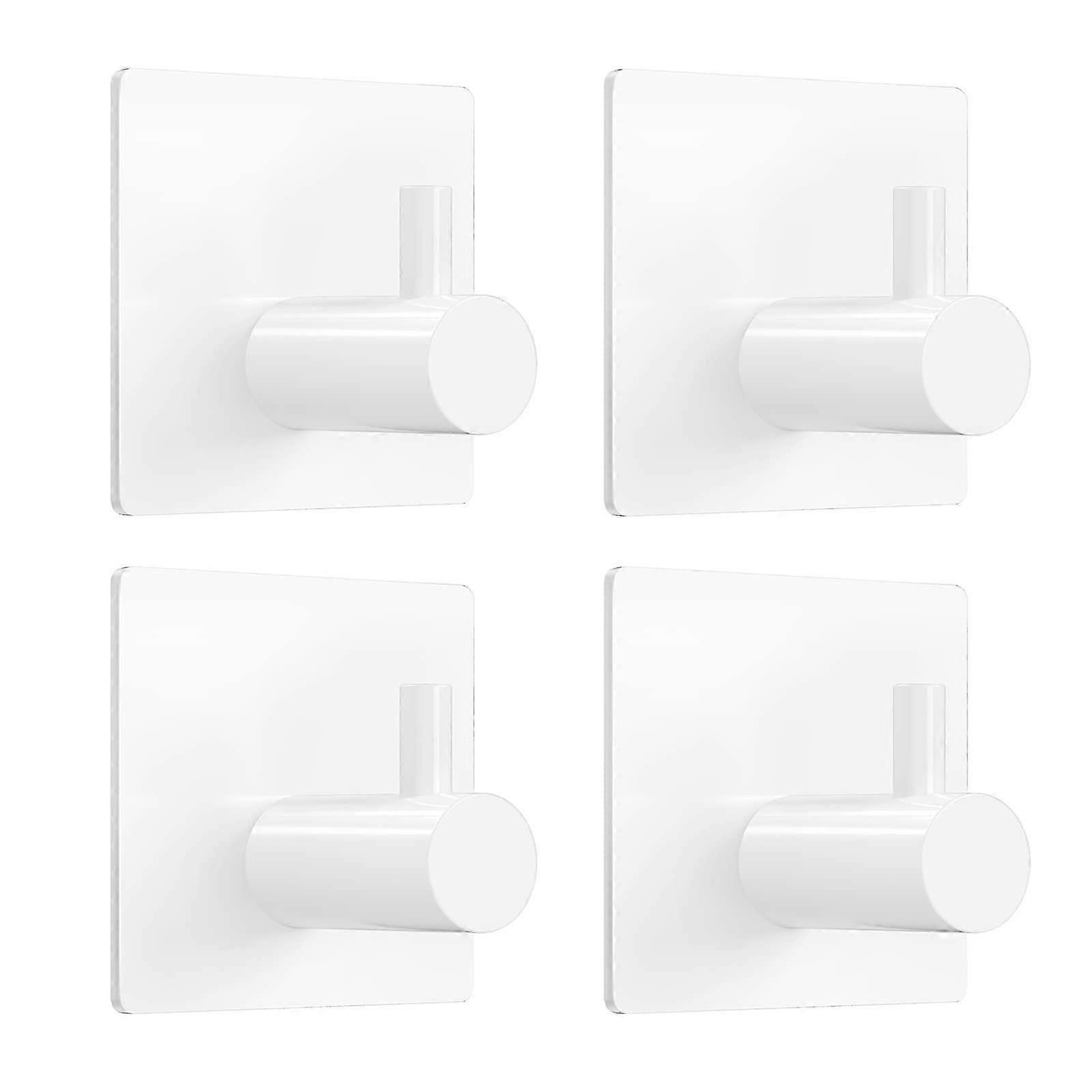 4 Pcs Self-Adhesive Sticky Hooks for Bathroom Kitchen