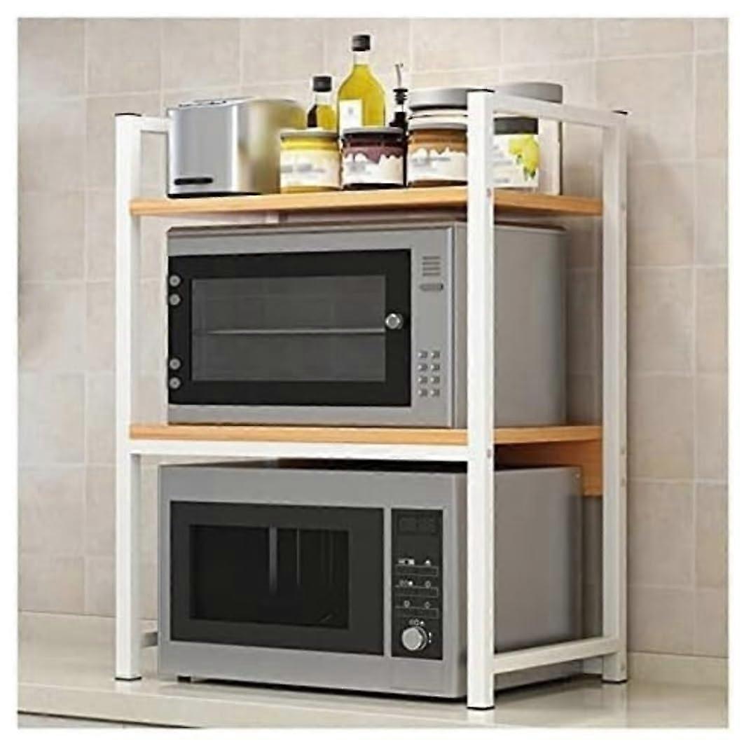 3 Tier Microwave Stand Organizer With Kitchen Counter Storage Shelf For Microwave Oven Printer Stand