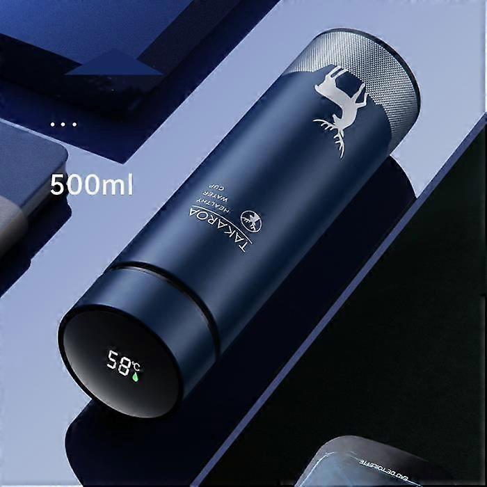 Insulated Bottle - Stainless Steel - 500ML - Temperature Indicator - Leakproof - Unisex