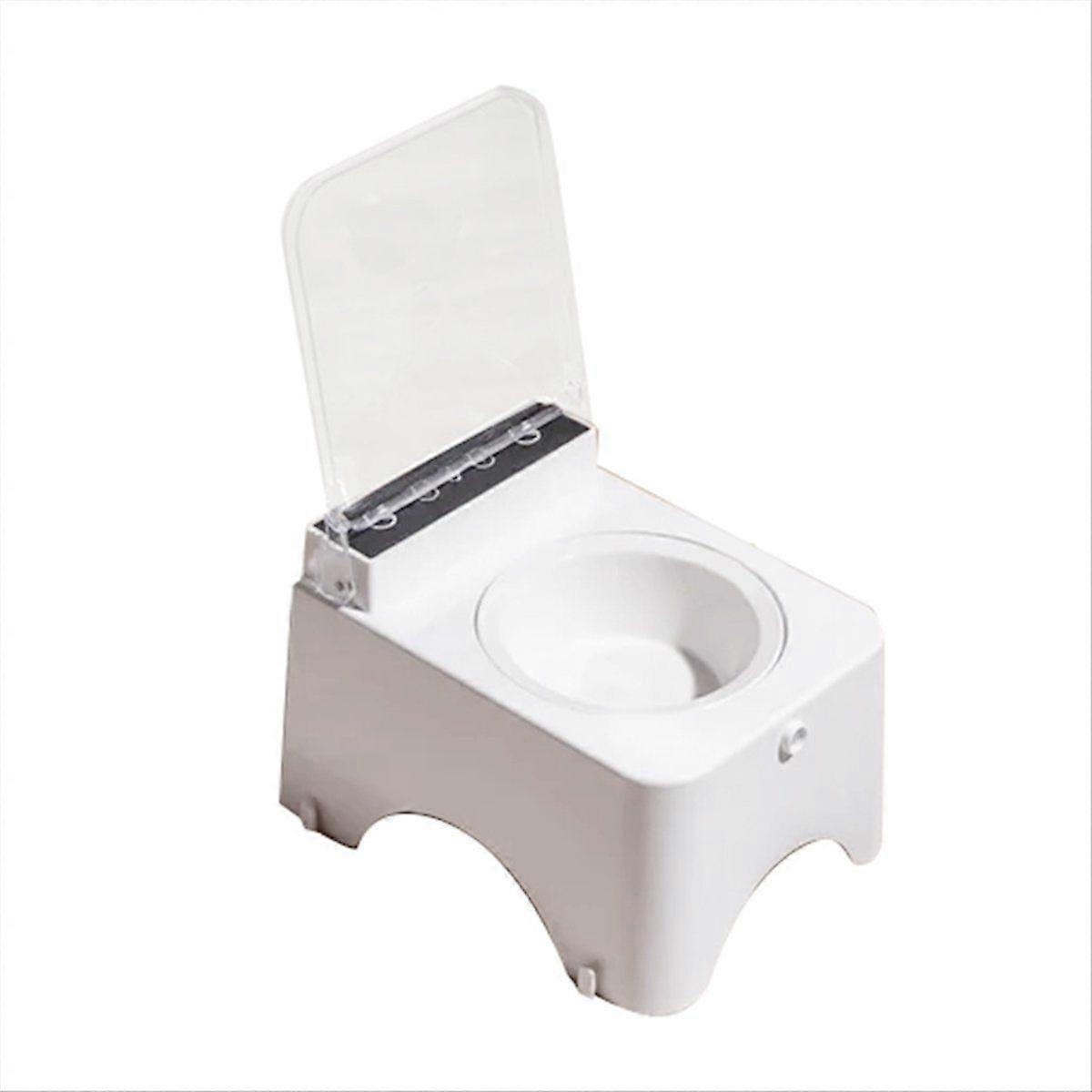 Smart Cat Bowl with Infrared Sensor Lid - Anti-Mouse Pet Feeder