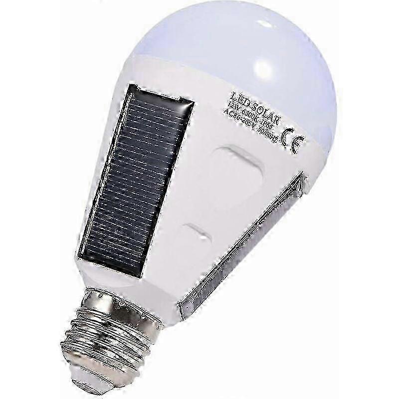 Portable Solar LED Bulb, E27 IP65 Emergency Light with Hook (12W) Edition 0620