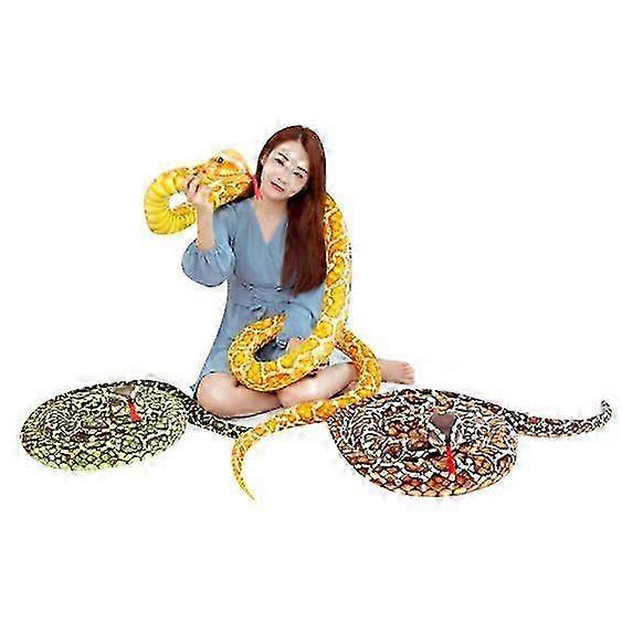 2025 Snake Plush Toy Giant Simulation Snake Stuffed Doll Simulation Cobra and Python