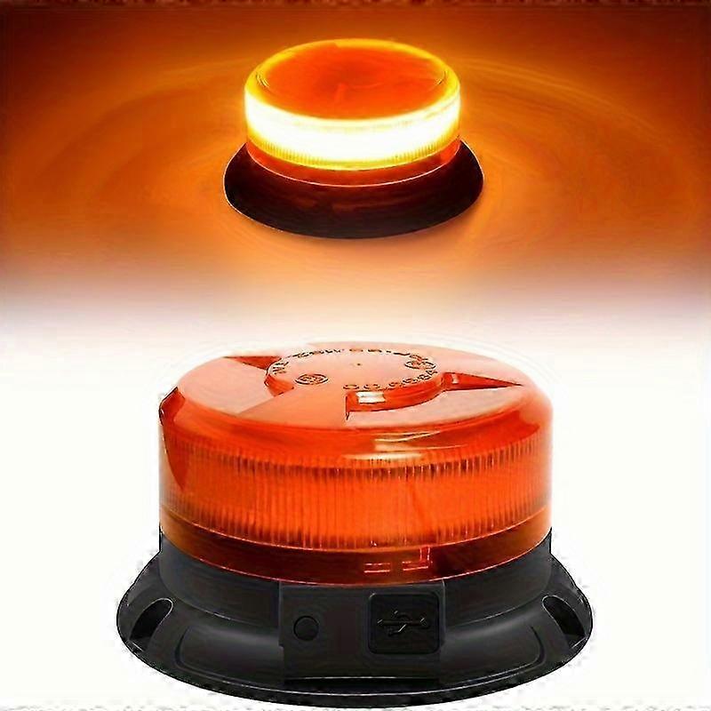 LED light, LED rotating beacon, yellow LED work light, strobe light with magnetic base, high brightness flash light, battery beacon light, m