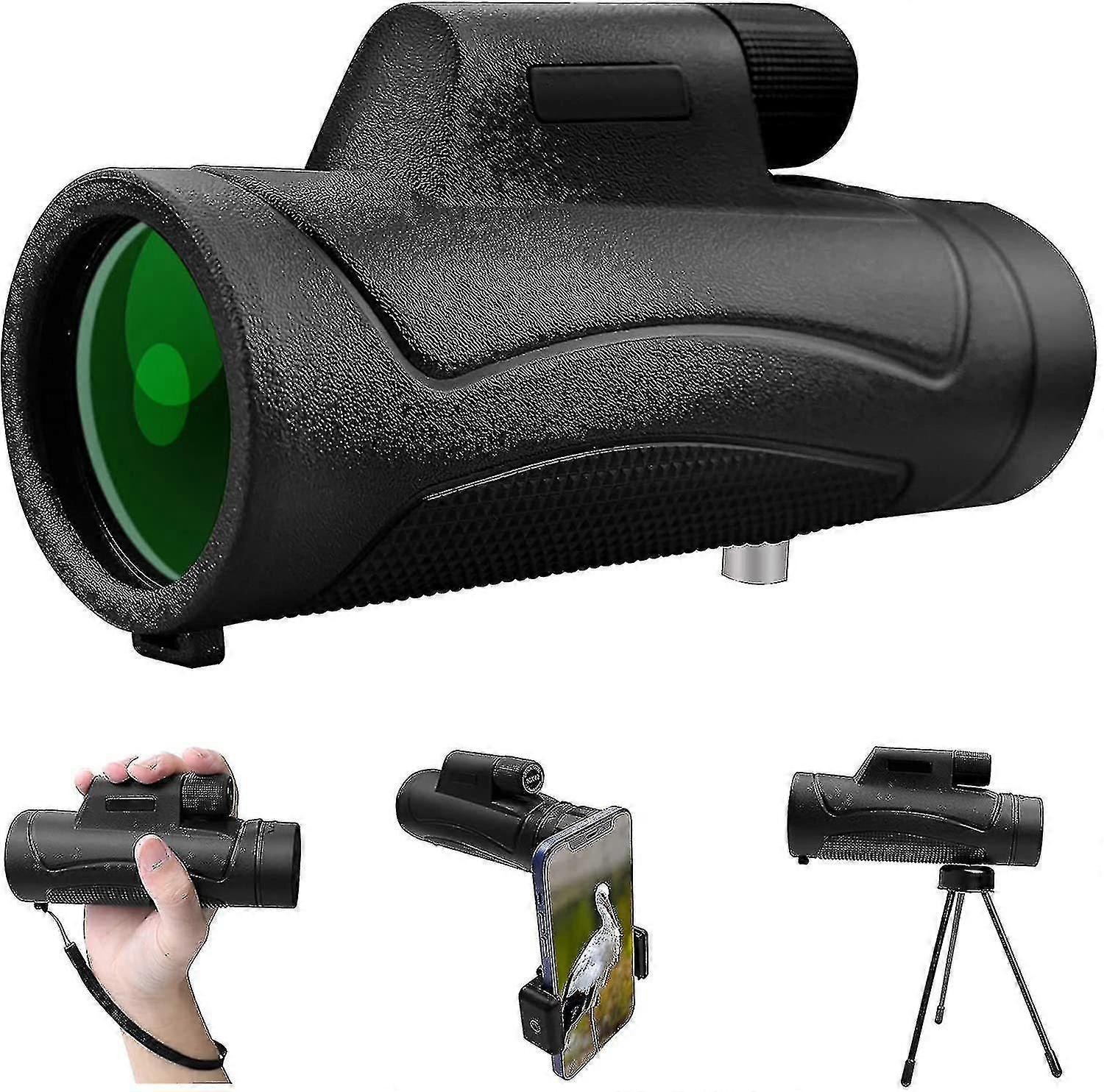 10x42 High-definition Monocular Telescope-black
