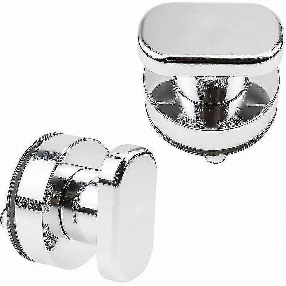 Ventosa de Prata para Portas de Vidro, Pacote com 2