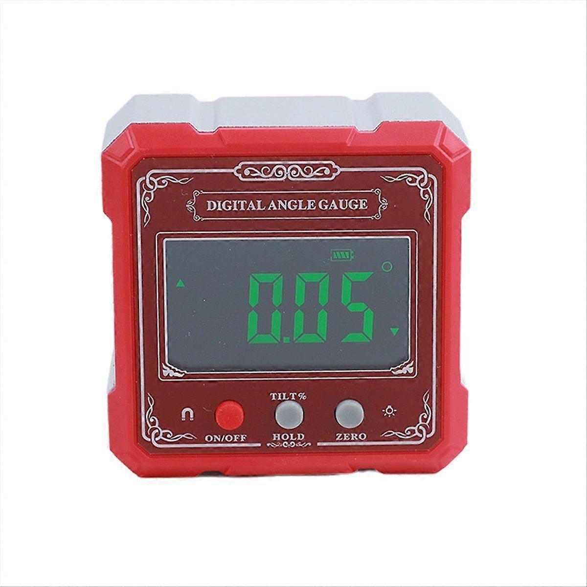 4-Sided Magnetic Dual Laser Digital Laser Inclinometer Digital Angle Measuring Instrument with Tilt