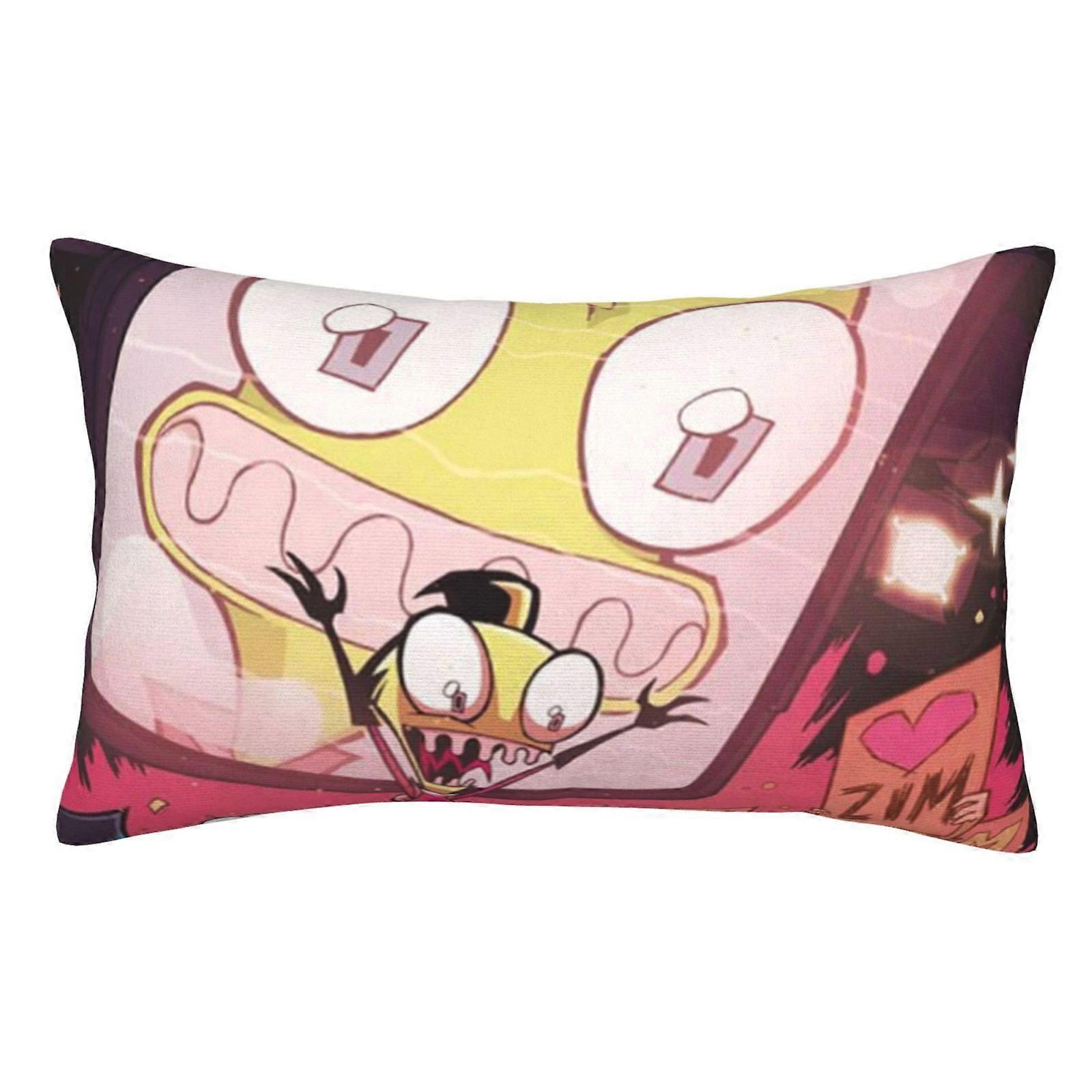 t1004 Invader Zim Fronha Almofada Capas de Almofada Com Zíper Oculto Fronha Decoração Para Cama Dormitório Sofá Sofá Carro cBZT1004